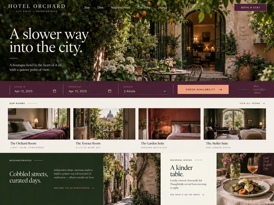 Boutique Hotel — made in Attria