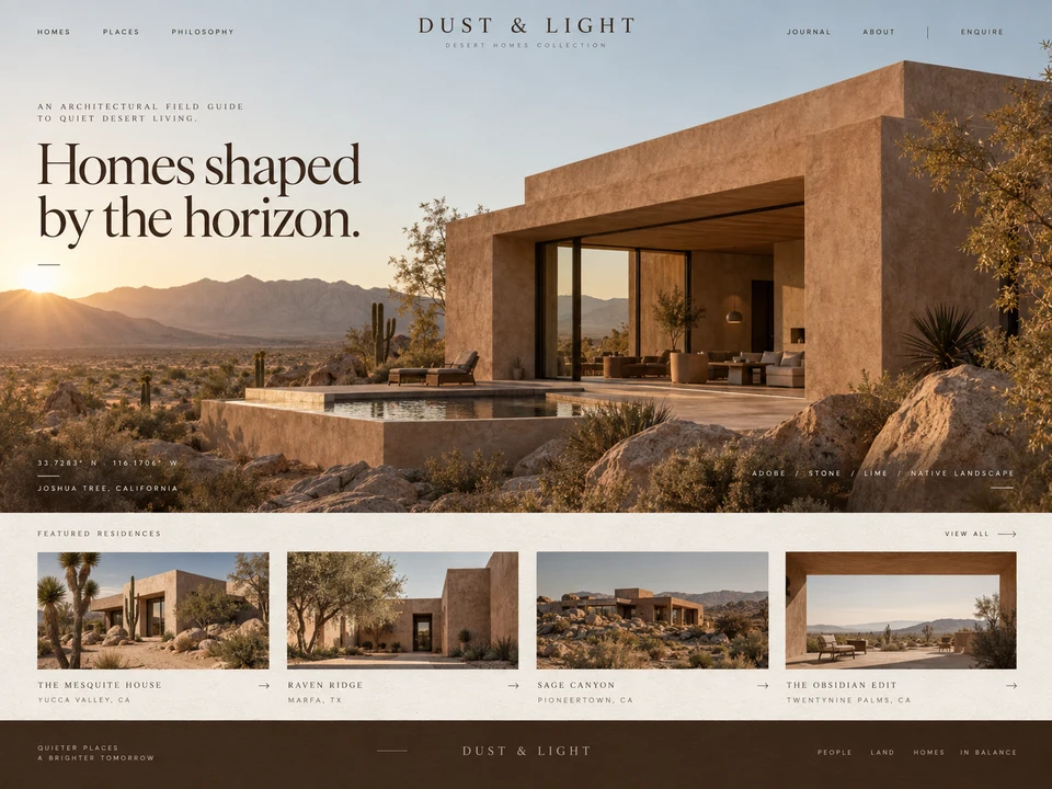 Desert Homes — made in Attria